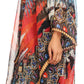Sakkas Livi  Women's V Neck Beach Dress Cover up Caftan Top Loose with Rhinestone
