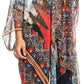 Sakkas Livi  Women's V Neck Beach Dress Cover up Caftan Top Loose with Rhinestone