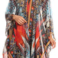 Sakkas Livi  Women's V Neck Beach Dress Cover up Caftan Top Loose with Rhinestone