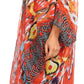 Sakkas Livi  Women's V Neck Beach Dress Cover up Caftan Top Loose with Rhinestone