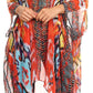 Sakkas Livi  Women's V Neck Beach Dress Cover up Caftan Top Loose with Rhinestone
