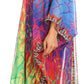 Sakkas Livi  Women's V Neck Beach Dress Cover up Caftan Top Loose with Rhinestone
