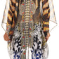 Sakkas Livi  Women's V Neck Beach Dress Cover up Caftan Top Loose with Rhinestone
