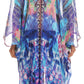 Sakkas Livi  Women's V Neck Beach Dress Cover up Caftan Top Loose with Rhinestone