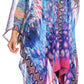 Sakkas Livi  Women's V Neck Beach Dress Cover up Caftan Top Loose with Rhinestone