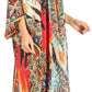 Sakkas Alvita Women's V Neck Beach Dress Top Caftan Cover up with Rhinestones