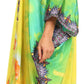 Sakkas Alvita Women's V Neck Beach Dress Top Caftan Cover up with Rhinestones