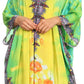 Sakkas Alvita Women's V Neck Beach Dress Top Caftan Cover up with Rhinestones