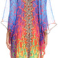 Sakkas Alvita Women's V Neck Beach Dress Top Caftan Cover up with Rhinestones