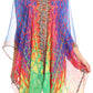 Sakkas Alvita Women's V Neck Beach Dress Top Caftan Cover up with Rhinestones