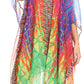 Sakkas Alvita Women's V Neck Beach Dress Top Caftan Cover up with Rhinestones