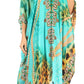 Sakkas Alvita Women's V Neck Beach Dress Top Caftan Cover up with Rhinestones