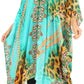 Sakkas Alvita Women's V Neck Beach Dress Top Caftan Cover up with Rhinestones