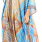 Sakkas Alvita Women's V Neck Beach Dress Top Caftan Cover up with Rhinestones