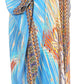 Sakkas Alvita Women's V Neck Beach Dress Top Caftan Cover up with Rhinestones