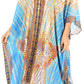 Sakkas Alvita Women's V Neck Beach Dress Top Caftan Cover up with Rhinestones