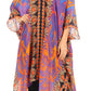 Sakkas Alvita Women's V Neck Beach Dress Top Caftan Cover up with Rhinestones