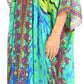 Sakkas Alvita Women's V Neck Beach Dress Top Caftan Cover up with Rhinestones