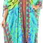 Sakkas Alvita Women's V Neck Beach Dress Top Caftan Cover up with Rhinestones