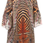 Sakkas Maris Women's Casual Shift 3/4 Sleeve Short Mini Dress A Line Print Silky