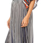 Sakkas Delma Women's Long Maxi Column V-neck Short Sleeve Slim Dress with Print