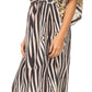 Sakkas Delma Women's Long Maxi Column V-neck Short Sleeve Slim Dress with Print