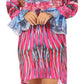 Sakkas Rema Women's Boho Shift Tunic High Low  V-neck Long Sleeve Dress with Print