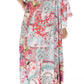 Sakkas Dora Women's One Shoulder Short Sleeve Casual Elegant Maxi Dress with Print