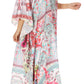 Sakkas Dora Women's One Shoulder Short Sleeve Casual Elegant Maxi Dress with Print