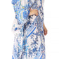 Sakkas Dora Women's One Shoulder Short Sleeve Casual Elegant Maxi Dress with Print