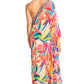 Sakkas Dora Women's One Shoulder Short Sleeve Casual Elegant Maxi Dress with Print