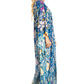 Sakkas Dora Women's One Shoulder Short Sleeve Casual Elegant Maxi Dress with Print