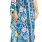 Sakkas Dora Women's One Shoulder Short Sleeve Casual Elegant Maxi Dress with Print