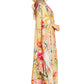 Sakkas Dora Women's One Shoulder Short Sleeve Casual Elegant Maxi Dress with Print