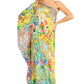 Sakkas Dora Women's One Shoulder Short Sleeve Casual Elegant Maxi Dress with Print
