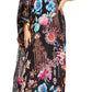 Sakkas Dora Women's One Shoulder Short Sleeve Casual Elegant Maxi Dress with Print