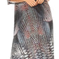 Sakkas Dora Women's One Shoulder Short Sleeve Casual Elegant Maxi Dress with Print