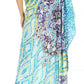 Sakkas Dora Women's One Shoulder Short Sleeve Casual Elegant Maxi Dress with Print