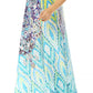 Sakkas Dora Women's One Shoulder Short Sleeve Casual Elegant Maxi Dress with Print