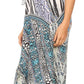Sakkas Dora Women's One Shoulder Short Sleeve Casual Elegant Maxi Dress with Print