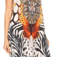 Sakkas Eva Women's Casual Summer Cocktail Boho Sleeveless Short Dress with Print