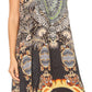Sakkas Eva Women's Casual Summer Cocktail Boho Sleeveless Short Dress with Print