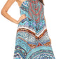 Sakkas Eva Women's Casual Summer Cocktail Boho Sleeveless Short Dress with Print