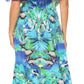Sakkas Tara Women's Long Maxi Boho Off Shoulder Summer Casual Dress Floral Print