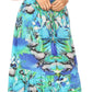 Sakkas Tara Women's Long Maxi Boho Off Shoulder Summer Casual Dress Floral Print