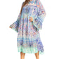 Sakkas Womens Ruffled Sleeves Scoop Neck Summer Short Tiered Dress/Loungewear