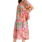 Sakkas Womens Ruffled Sleeves Scoop Neck Summer Short Tiered Dress/Loungewear