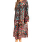 Sakkas Womens Ruffled Sleeves Scoop Neck Summer Short Tiered Dress/Loungewear