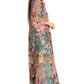 Sakkas Womens Henley Neck Elbow Sleeves Long A-Line Summer dress with pockets
