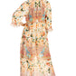 Sakkas Womens Henley Neck Elbow Sleeves Long A-Line Summer dress with pockets